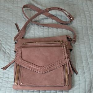 Elegant Pink Crossbody Bag